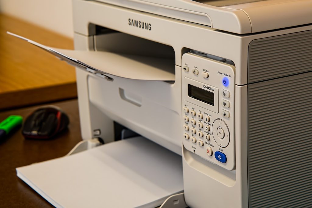 Multifunction Printer With Complex Menu
