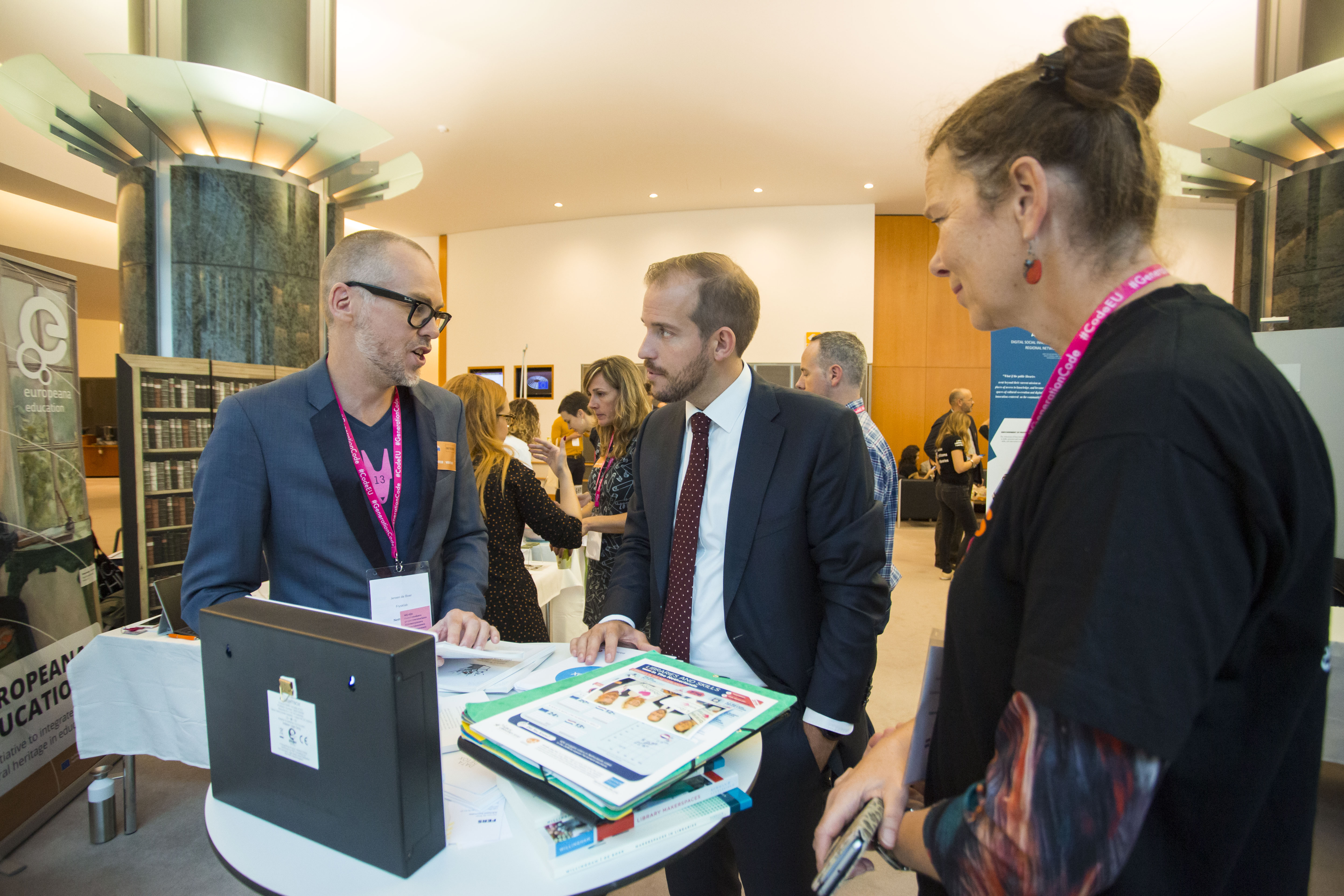 08 Oct 2019 - Brussels, Belgium - Event "Generation Code: Born at the Library" 2019. © Bernal Revert/ BR&U