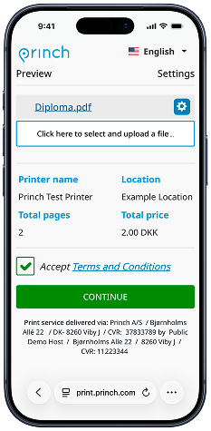 Web-App: Druck-Warenkorb