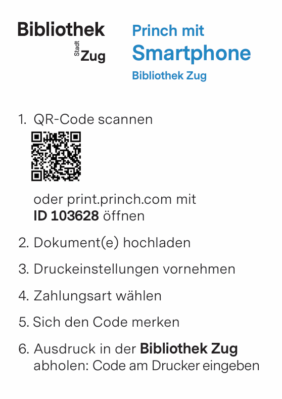 Die Princh-Einrichtung in der Bibliothek der Stadt Zug.